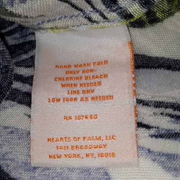 Hearts of Palm Woman Sheer‎ Burnout Button Up Shirt - Picture 6 of 8